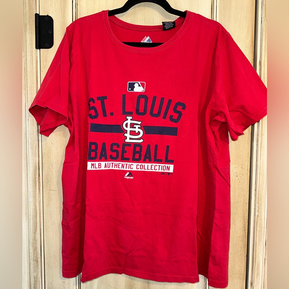 St Louis Cardinals Red Majestic XL Women's Cut t-Shirt